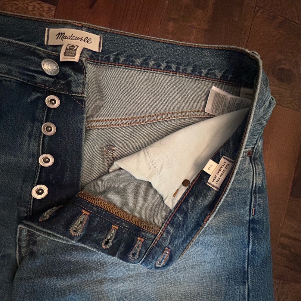 Madewell Dean Easy Straight Monessen Wash 30P - Picture 6 of 7